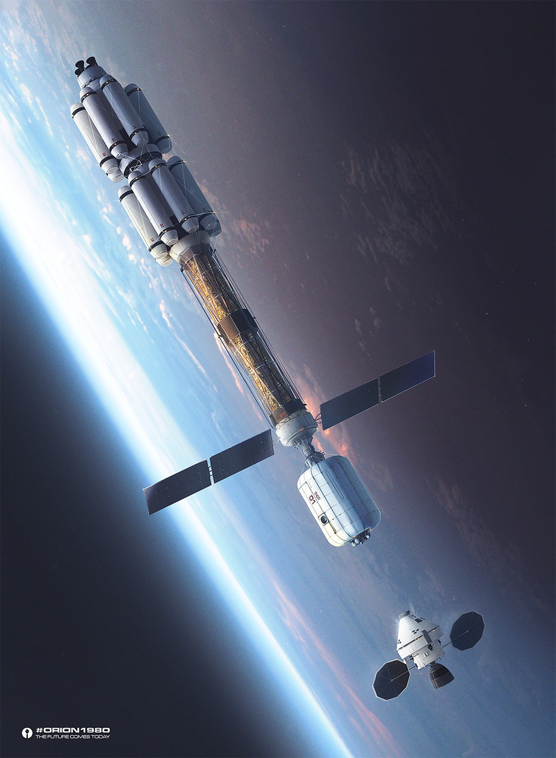 Illustration for article titled 17 Pieces Of Cool Space Art